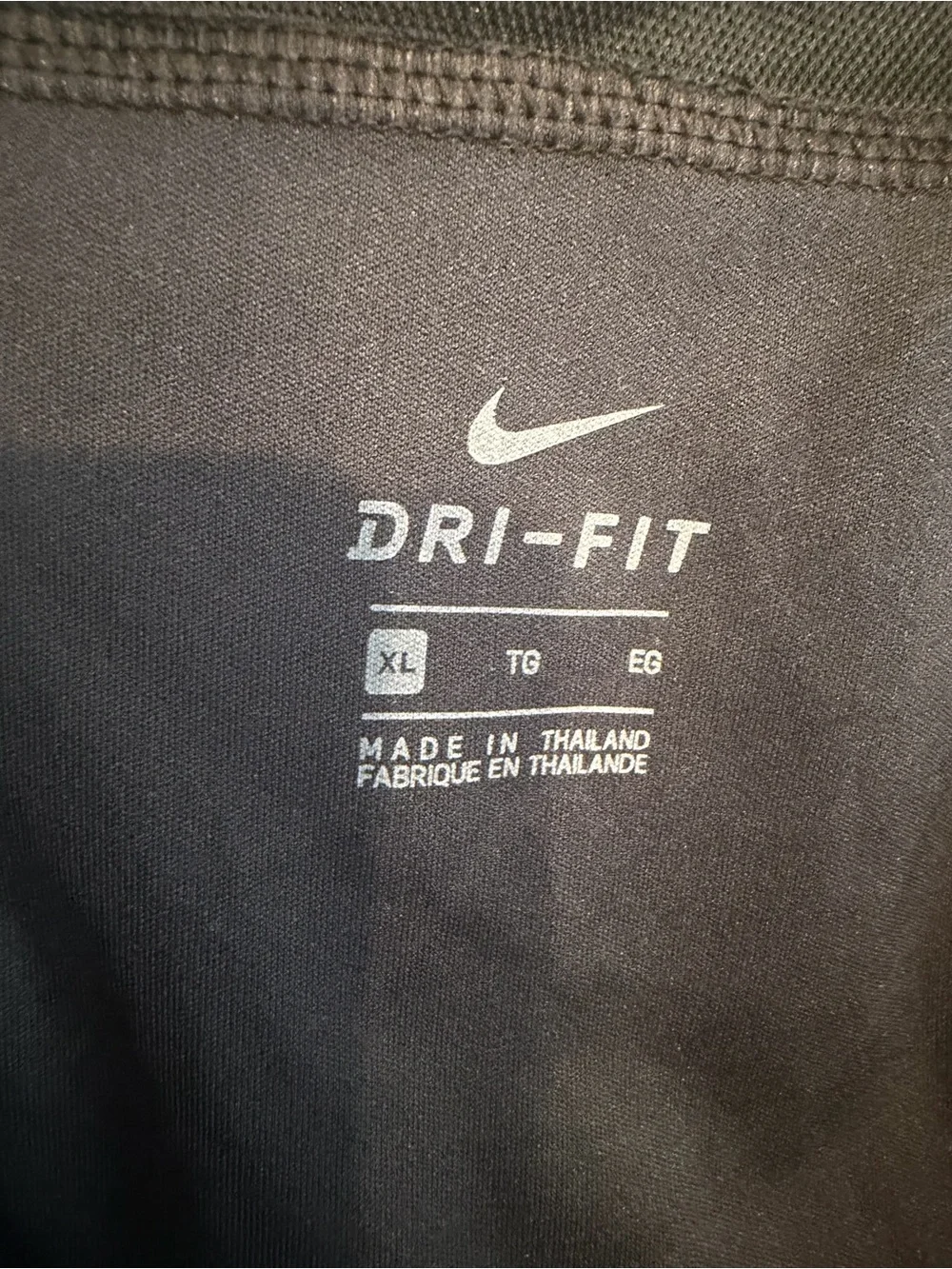 Nike Black Athletic Running Shorts with White Swoosh